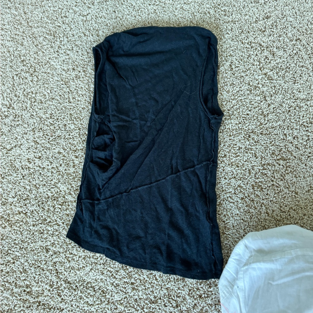 Free People Black Sleeveless Top